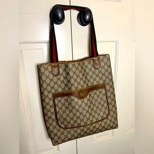 Authentic Vintage Gucci Tote, Accessory Collection